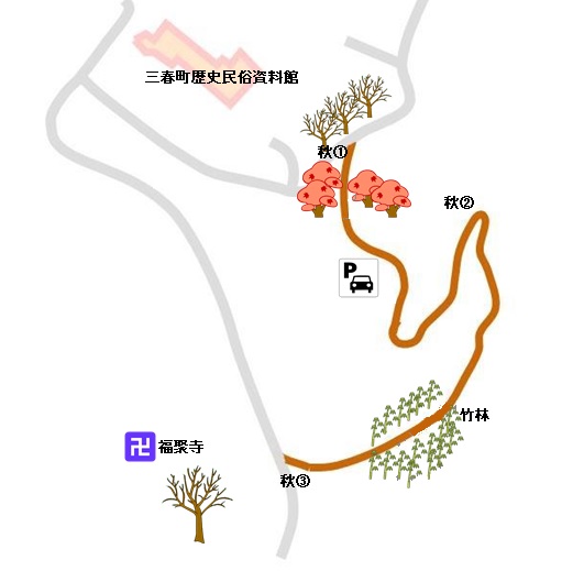桜谷路線図（秋）