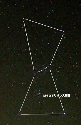 M42とオリオン座の写真
