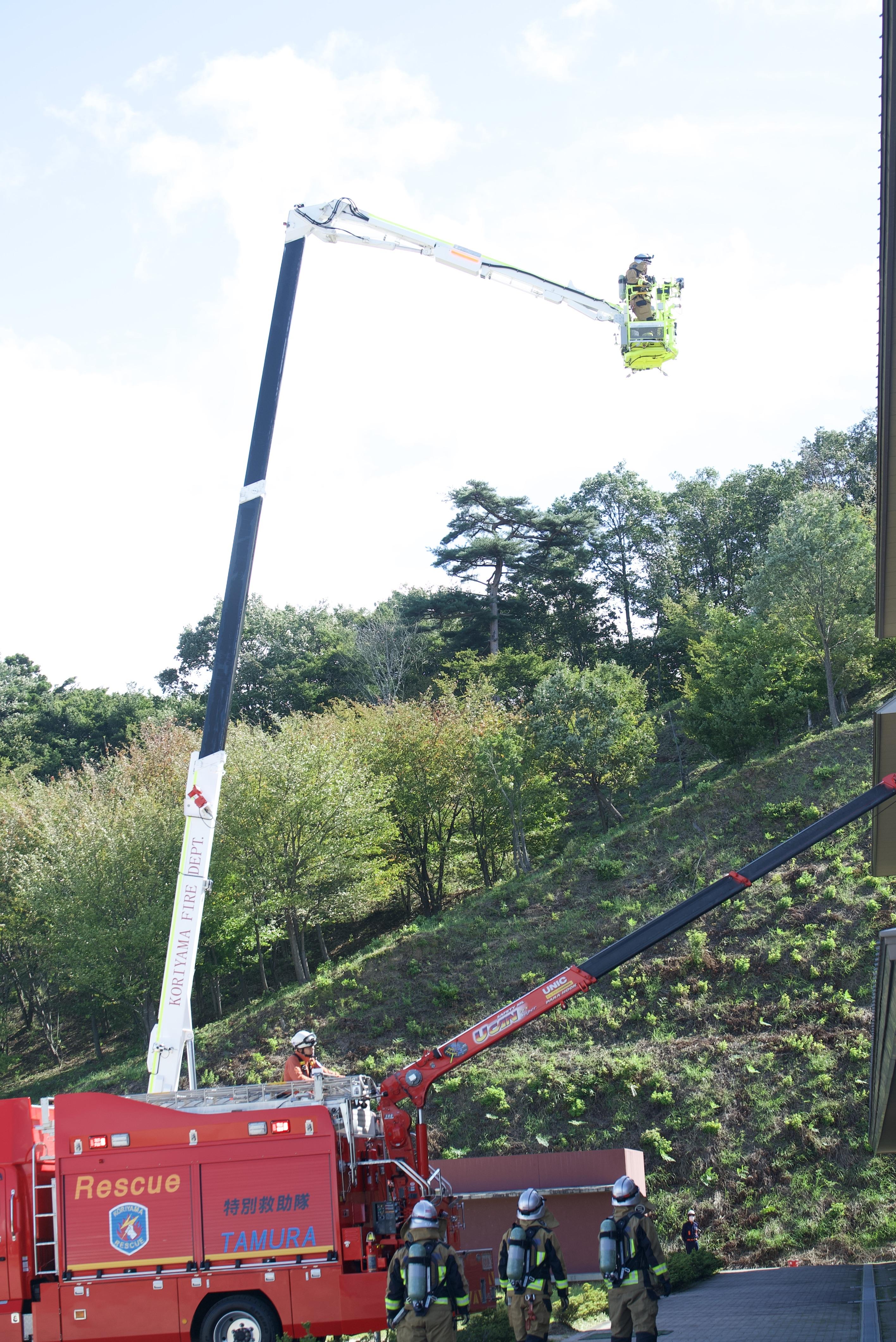 はしご救助訓練