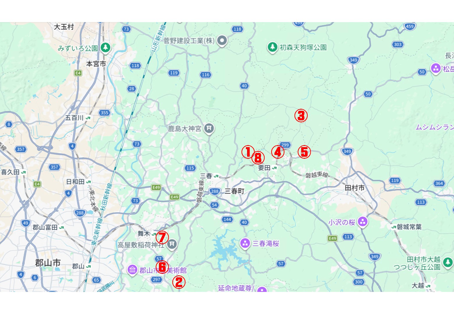 目撃情報マップ