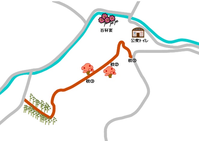 不動山路線図（秋）