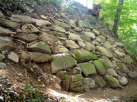 三春城本丸の石垣 