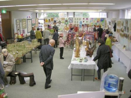 文化祭展示のようす