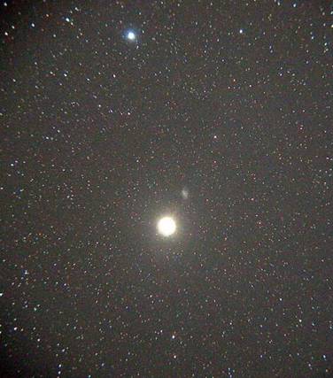 2003年1月8日　M1と土星の写真