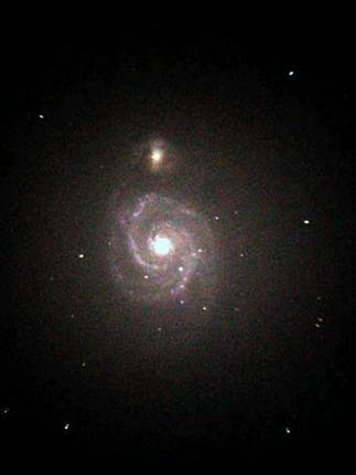 2002年6月6日　M51子持ち銀河の写真