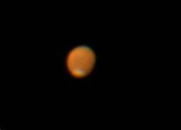大接近した火星の写真