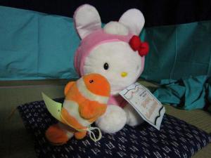 ぬいぐるみ起床のようす１